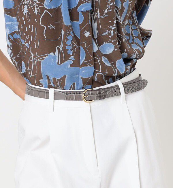 TOMORROWLAND GOODS「LEFIJE CROC ROUND レザーベルト」|ベルト|