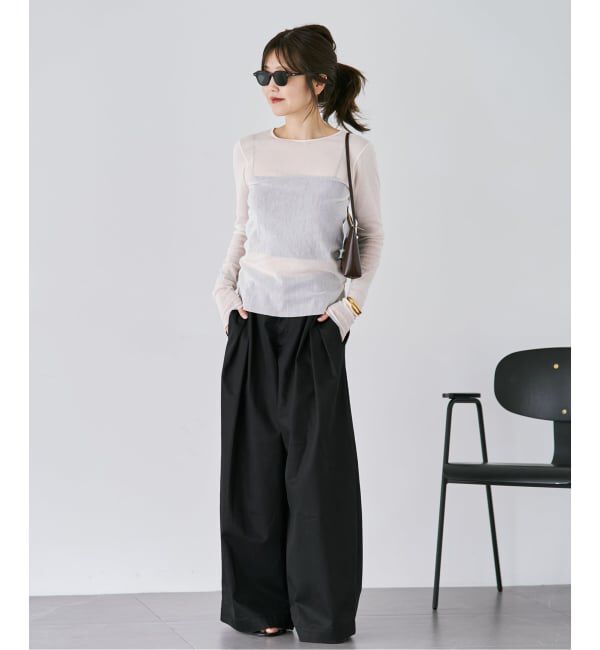 Plage「《追加》Mesh Sheer ロンT 6」|Tシャツ・カットソー|