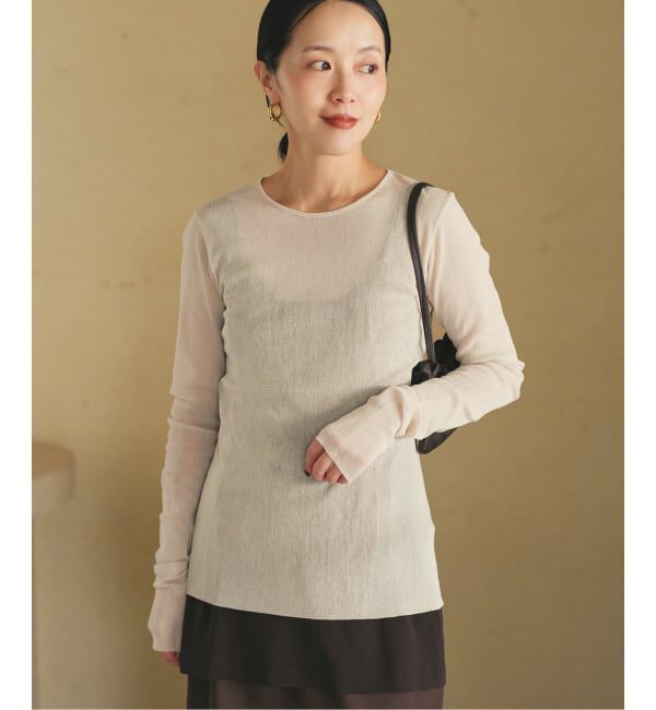 Plage「《追加》Mesh Sheer ロンT 6」|Tシャツ・カットソー|