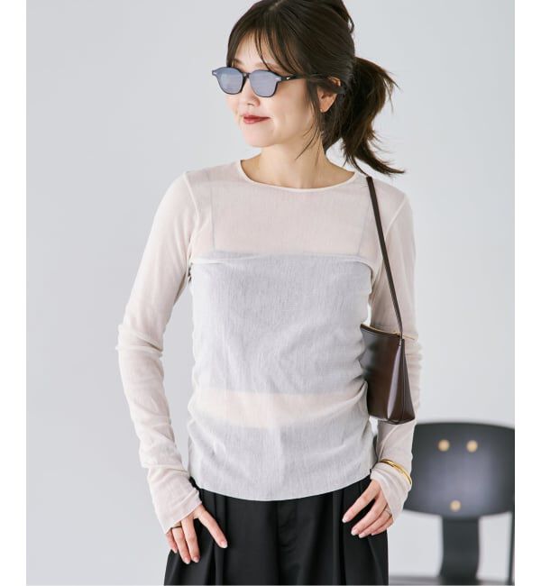 Plage「《追加》Mesh Sheer ロンT 6」|Tシャツ・カットソー|