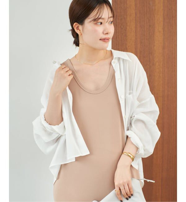 Plage「《追加》RAMIE LYOCELL CROPPED シャツ 3」|シャツ・ブラウス|
