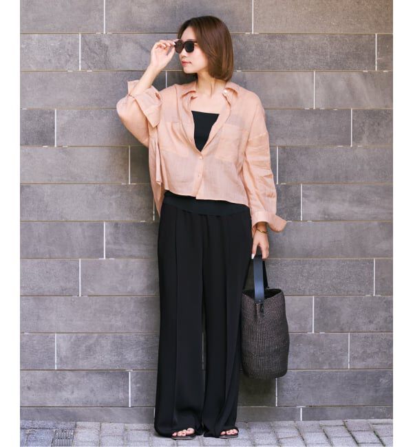 Plage「《追加》RAMIE LYOCELL CROPPED シャツ 3」|シャツ・ブラウス|