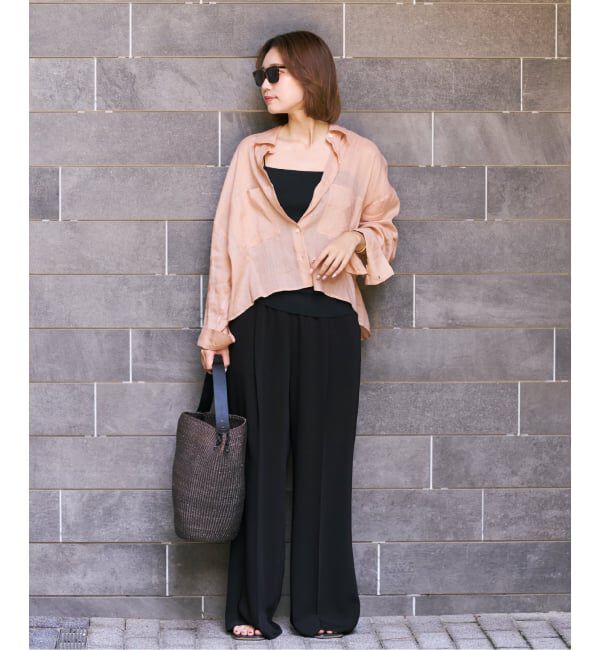 Plage「《追加》RAMIE LYOCELL CROPPED シャツ 3」|シャツ・ブラウス|