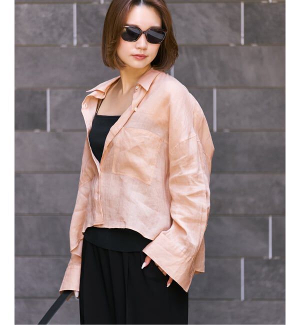 Plage「《追加》RAMIE LYOCELL CROPPED シャツ 3」|シャツ・ブラウス|