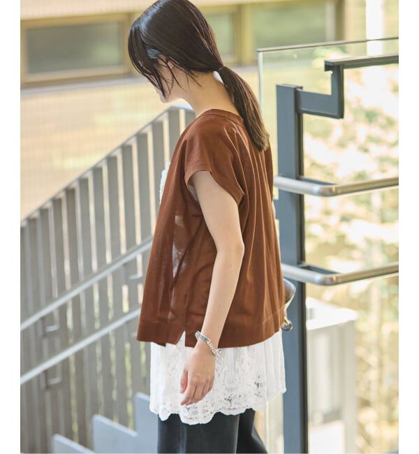 IENA「《追加3》アンティークチュールバテンキャミ」|キャミソール|