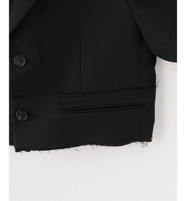 IENA「RE CORD/リコード Raw Edged Detail Crop Jk ジャケット RJJAX26999BKX」|その他|