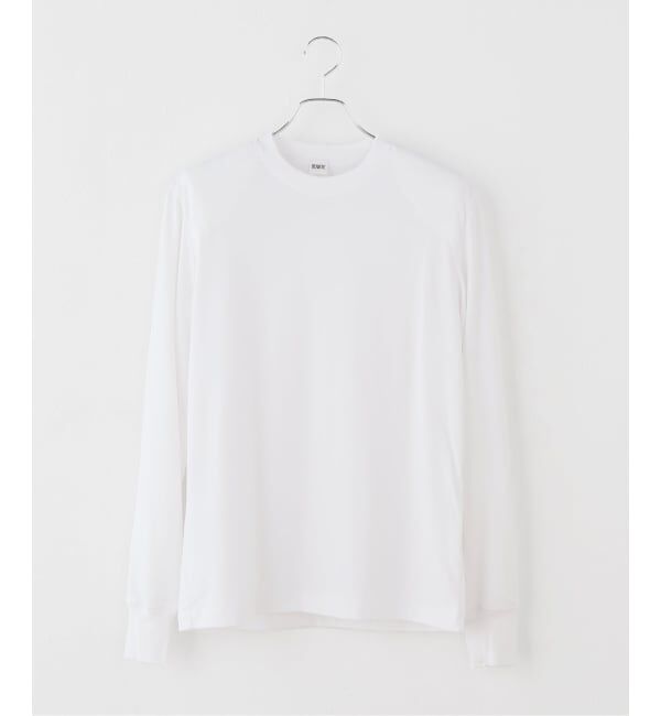 IENA「BOWTE/バウト SUPIMA COTTON SHOULDER TEE Tシャツ 262-02-0001」|Tシャツ・カットソー|ホワイト