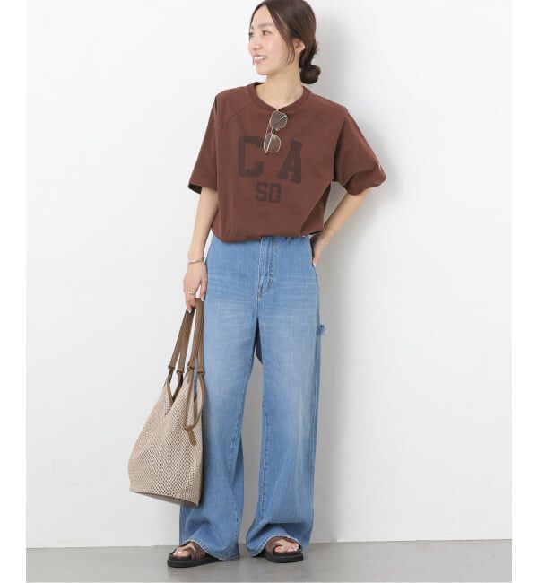 JOURNAL STANDARD relume「別注【Champion/チャンピオン】16s/1 Jersey TEE Bleach Wash：Tシャツ」|Tシャツ・カットソー|