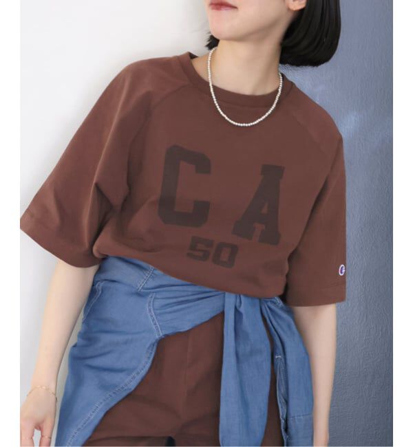 JOURNAL STANDARD relume「別注【Champion/チャンピオン】16s/1 Jersey TEE Bleach Wash：Tシャツ」|Tシャツ・カットソー|