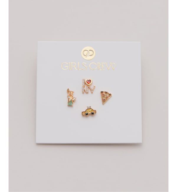 journal standard L'essage「《WEB限定》Girlscrew/ガールズクルー Big Apple ピアス(4ピース1セット)」|ピアス|