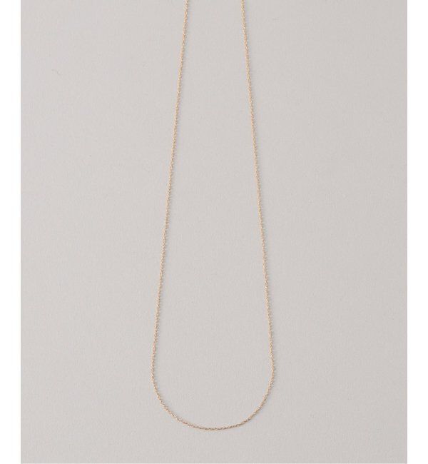 Lilas by Spick&Span「スパイラルアズキチェーン65cmネックレス K10」|ネックレス|