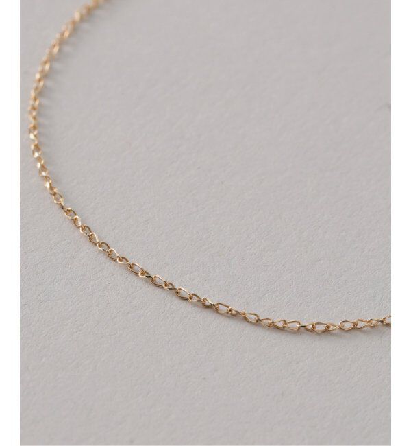 Lilas by Spick&Span「スパイラルアズキチェーン65cmネックレス K10」|ネックレス|