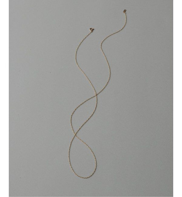 Lilas by Spick&Span「スパイラルアズキチェーン65cmネックレス K10」|ネックレス|