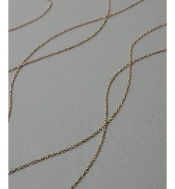Lilas by Spick&Span「スパイラルアズキチェーン65cmネックレス K10」|ネックレス|