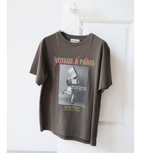U by SPICK&SPAN「《WEB限定 / 追加》TRICOMER VOYAGE A PARIS GIRL TEE 2」|Tシャツ・カットソー|