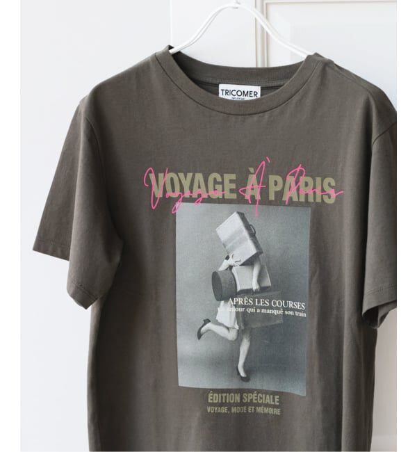 U by SPICK&SPAN「《WEB限定 / 追加》TRICOMER VOYAGE A PARIS GIRL TEE 2」|Tシャツ・カットソー|
