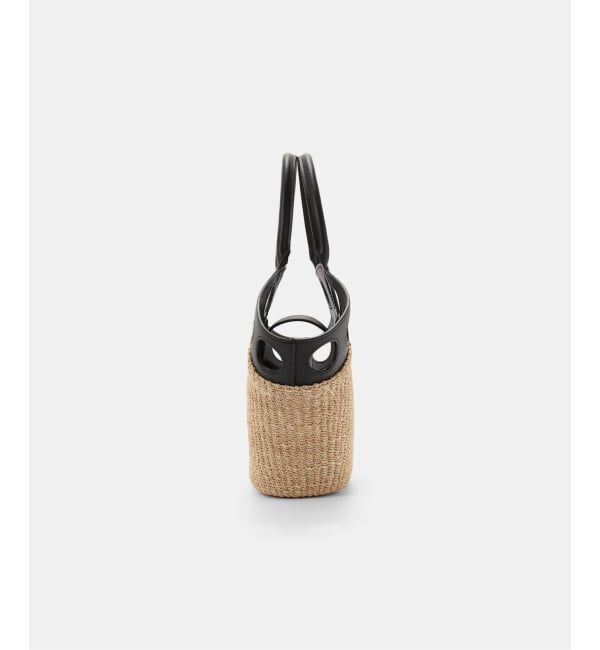  「VIOLAd'ORO/ ヴィオラドーロ サークルカットレザー*アバカBAG」|トートバッグ|
