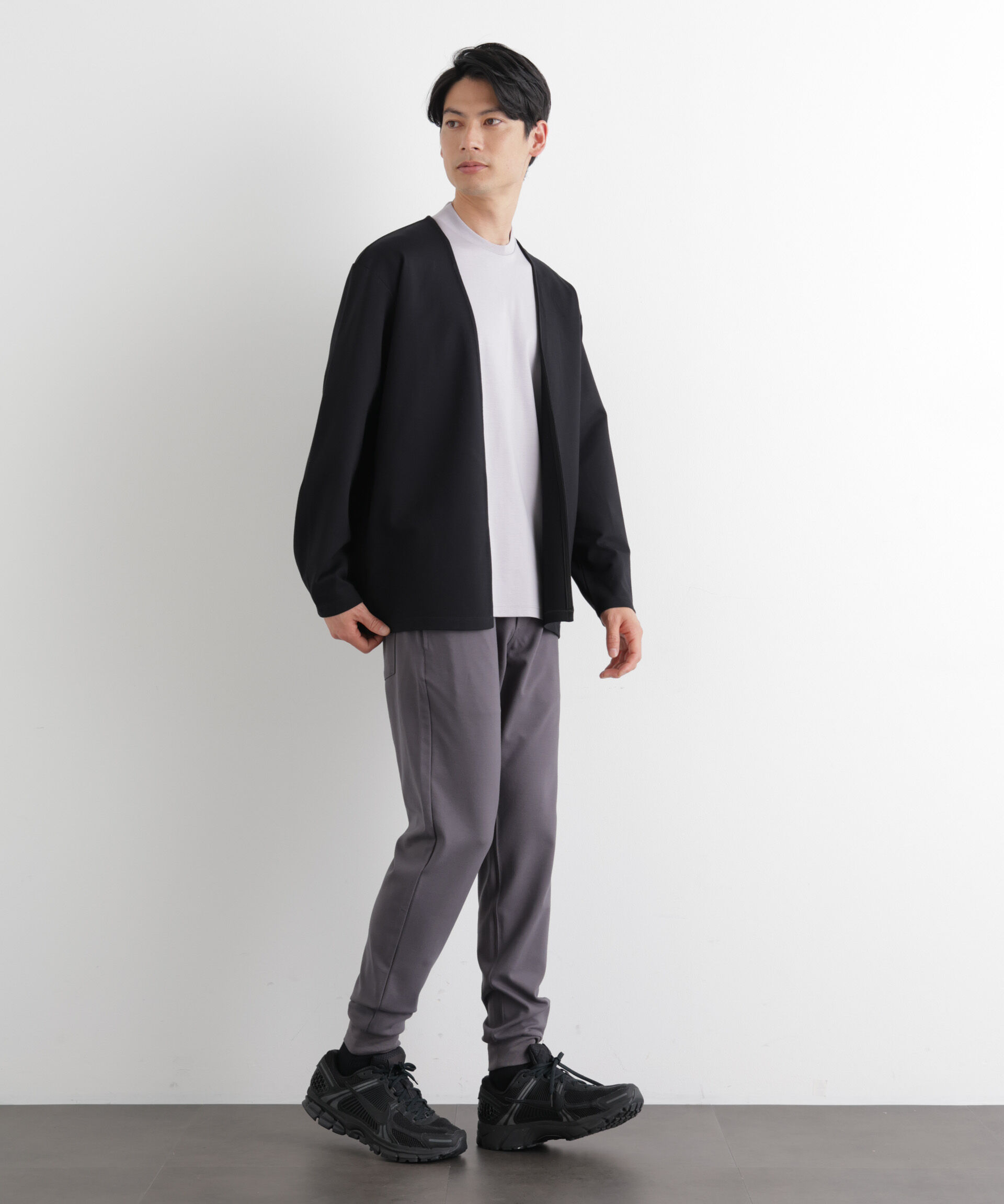 NANO universe「「Meaningful Continuity」coveross(R) レーヨンジャージートッパーカーディガン」|Tシャツ・カットソー|