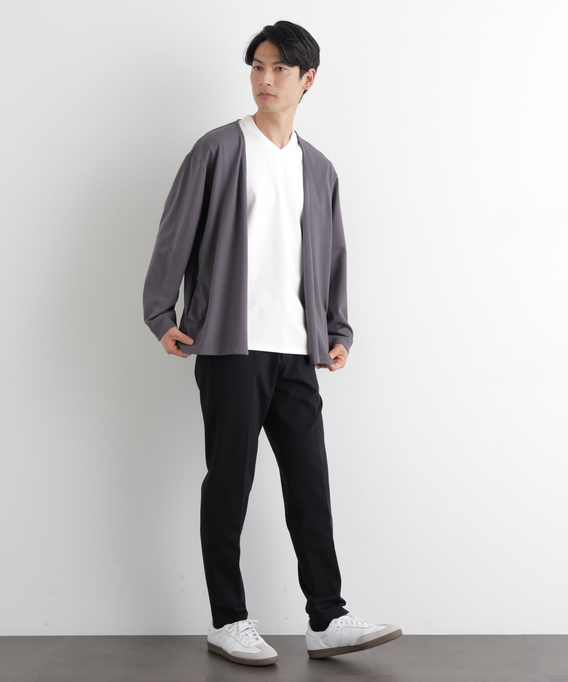 NANO universe「「Meaningful Continuity」coveross(R) レーヨンジャージートッパーカーディガン」|Tシャツ・カットソー|