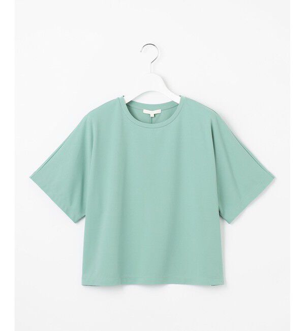 自由区「【多機能・快適素材・着まわし力】ハイカウントクロップド丈 Tシャツ」|Tシャツ・カットソー|