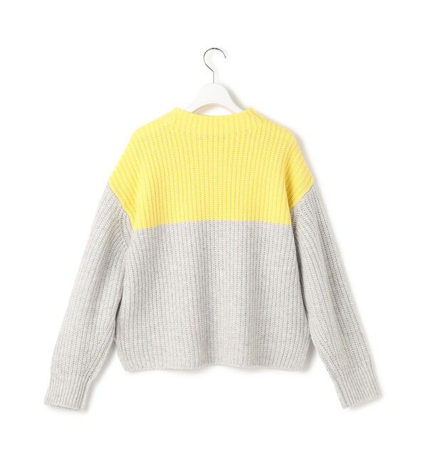23区「【洗える】ウールカシミヤ カラーブロック バルキー ニット」|ニット・セーター|