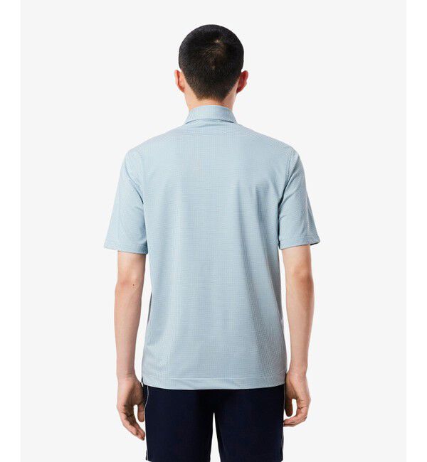 LACOSTE「消臭・速乾・UVカットマイクロチェックポロシャツ」|ポロシャツ|
