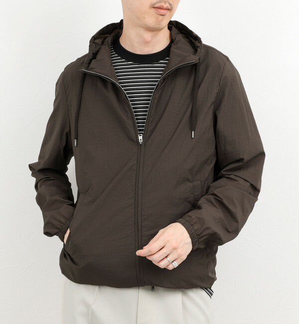 NOLLEY'S goodman「【HERNO】MICRO RIPSTOP NYLON HOODIE」|ブルゾン・スタジャン|