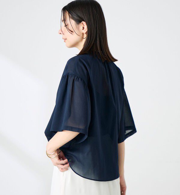 NOLLEY'S「【BECシリーズ】ウォッシャブル袖2ＷAYシアーボイルブラウス」|シャツ・ブラウス|