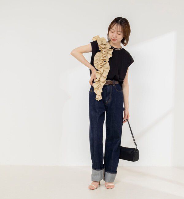 NOLLEY'S「【WEB限定】フリルTシャツ」|Tシャツ・カットソー|