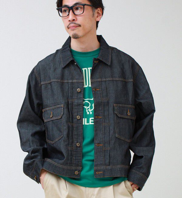 GLOSTER「【軽量ストレッチ】メッシュデニム3rdタイプジャケット」|デニムジャケット|