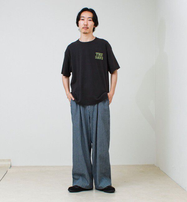 GLOSTER「【THE DAYS/ザ デイ】HIGE MOJI ROMAJI TEE 髭文字 Tシャツ」|Tシャツ・カットソー|