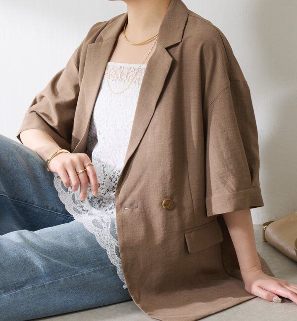  「ハーフスリーブテーラードジャケット」|テーラードジャケット|