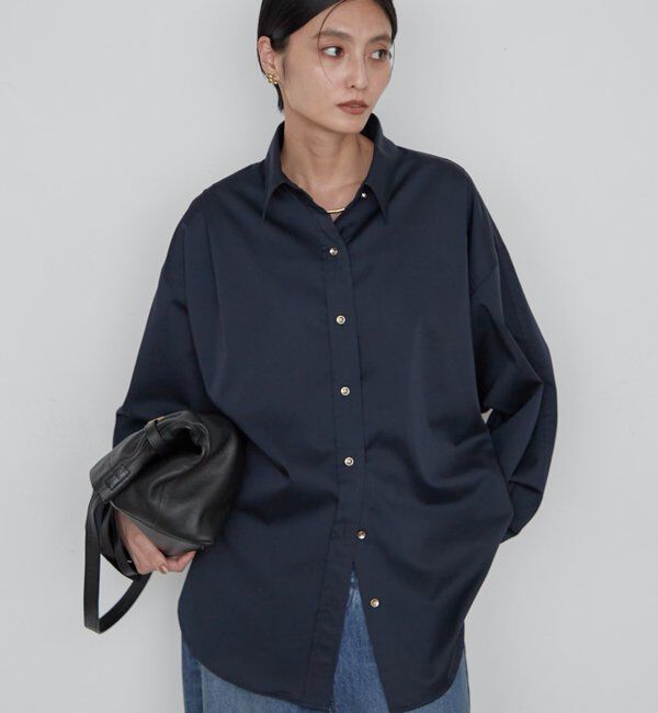 「《WEB限定/大人気につきリバイバル/累計販売１万枚達成》サテンBIGシャツ」|シャツ・ブラウス|