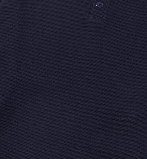  「【UNISEX】Sourcreamワッフルヘンリーネックトップス」|Tシャツ・カットソー|