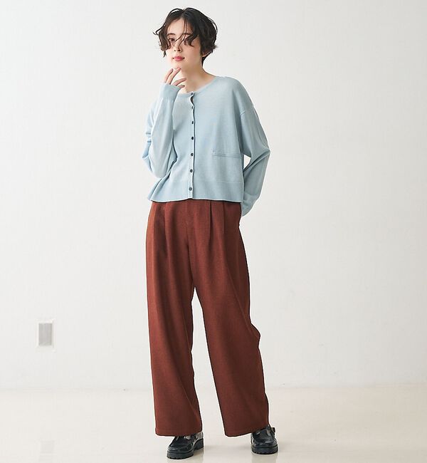 collex「クルーネックショート丈カーディガン【予約】」|カーディガン|