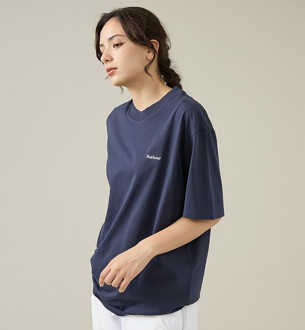 ABAHOUSE「【Barbour/バブアー】 DALTON LOGO OS T-SHIRT/ダル」|Tシャツ・カットソー|