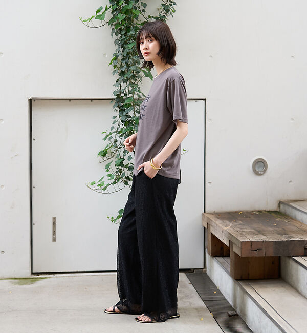 Rouge vif「シアーロゴTシャツ」|Tシャツ・カットソー|