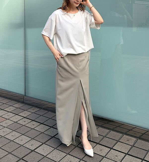 Rouge vif「ヴィンテージキュプラジャージー半袖プルオーバー」|Tシャツ・カットソー|