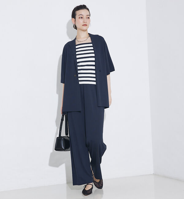qualite「【セットアップ対応】接触冷感/レーヨンナイロンニットジャケット」|その他|