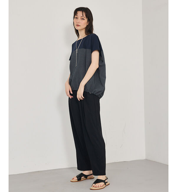 qualite「【接触冷感＆UV】クールトリコットタックパンツ」|その他|