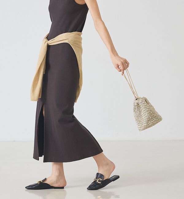 LOWELL things「●SOEUR/マクラメパールショルダー」|かごバッグ|