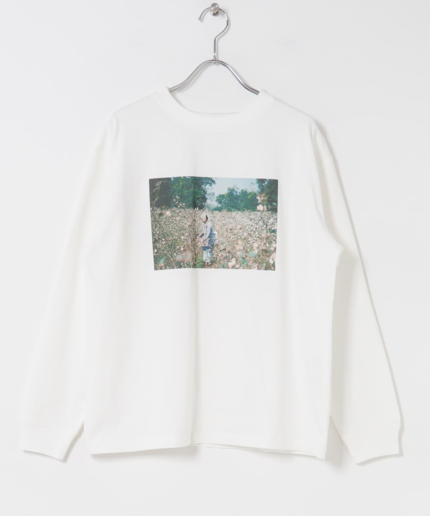 URBAN RESEARCH DOORS「Grow OrganicフォトプリントロングTシャツ」|Tシャツ・カットソー|