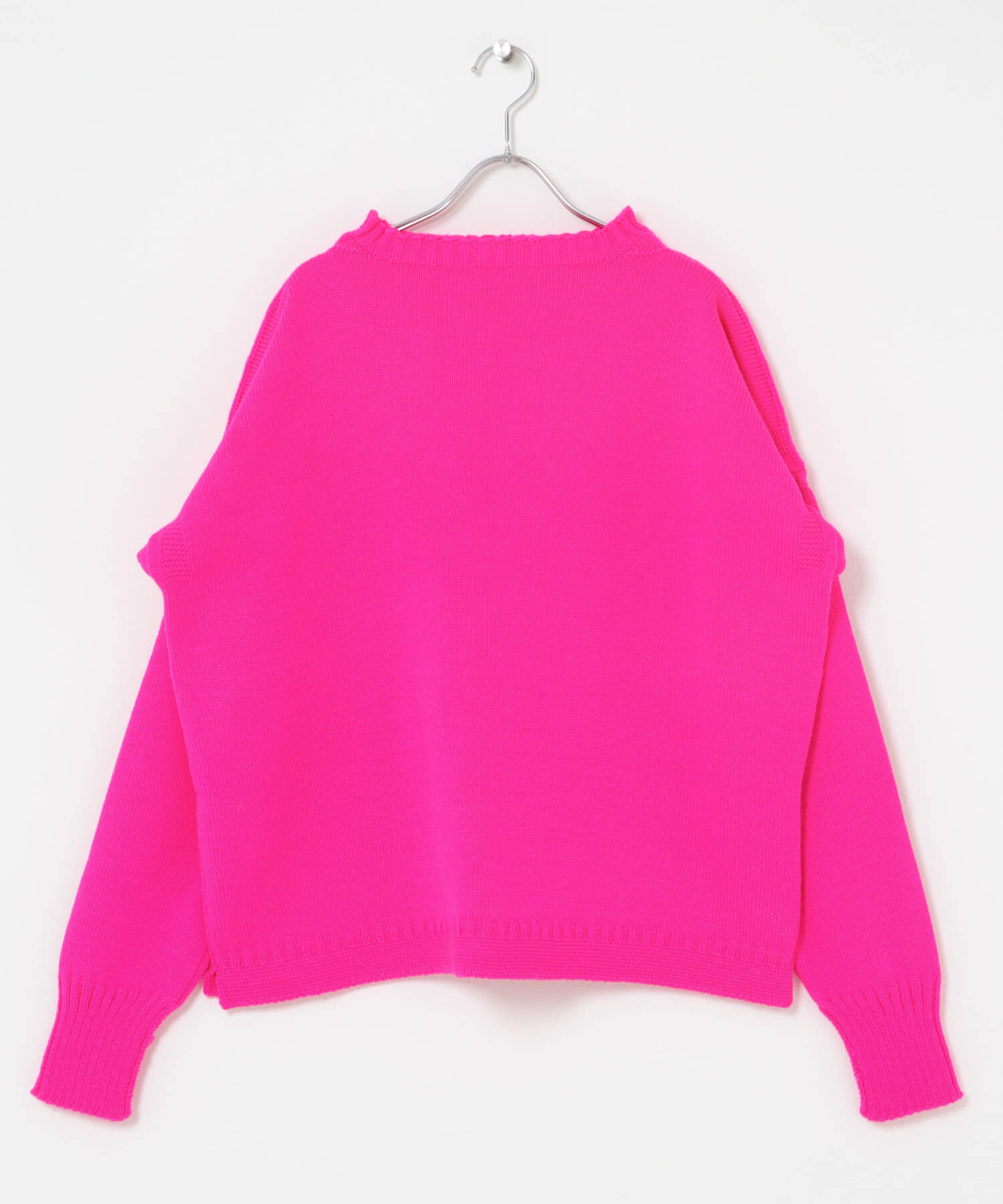 URBAN RESEARCH DOORS「LE TRICOTEUR　CROPPED GUERNSEY SWEATER」|ニット・セーター|ピンク