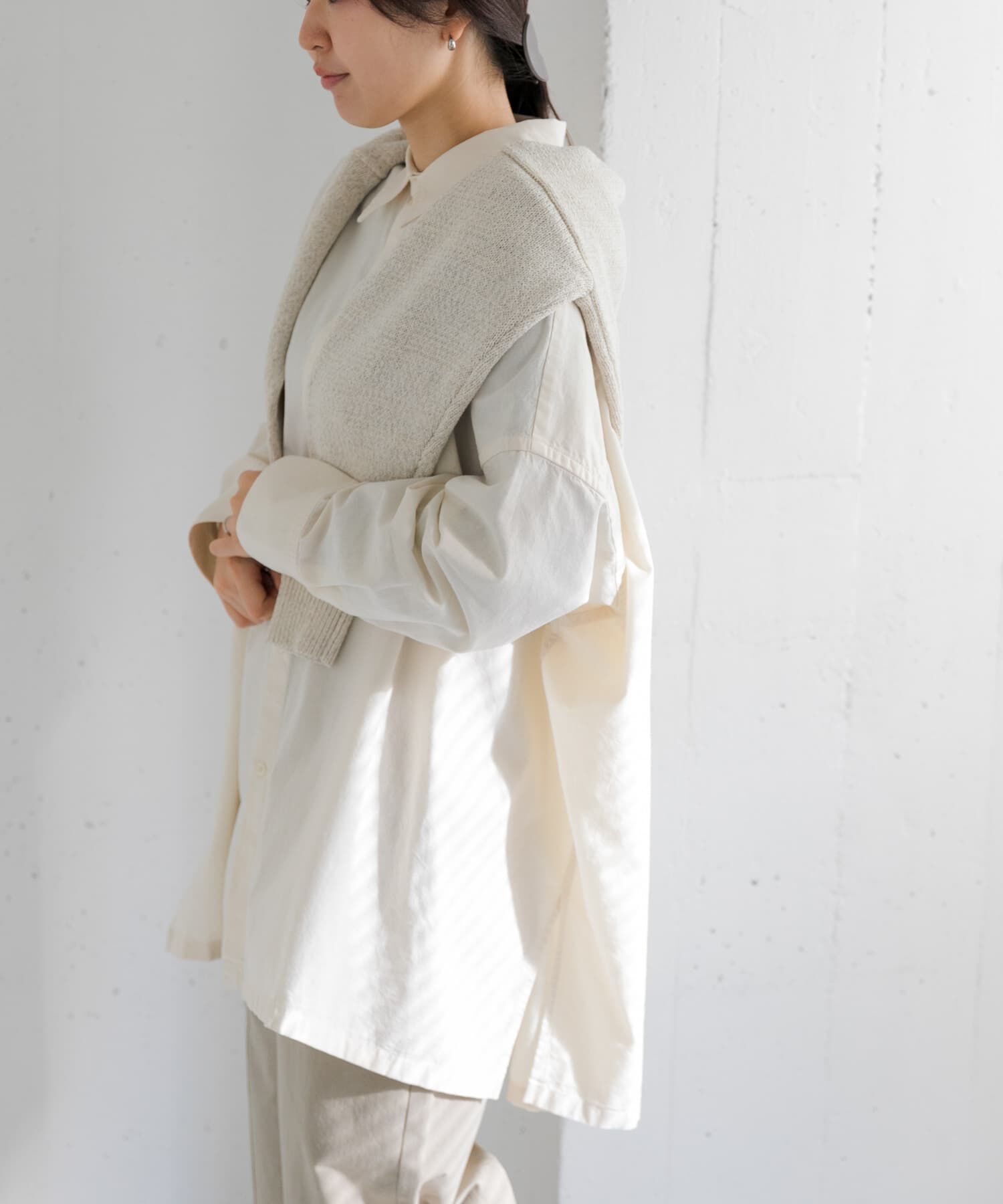 URBAN RESEARCH DOORS「FORK&SPOON　ビッグシャンブレーシャツ」|シャツ・ブラウス|