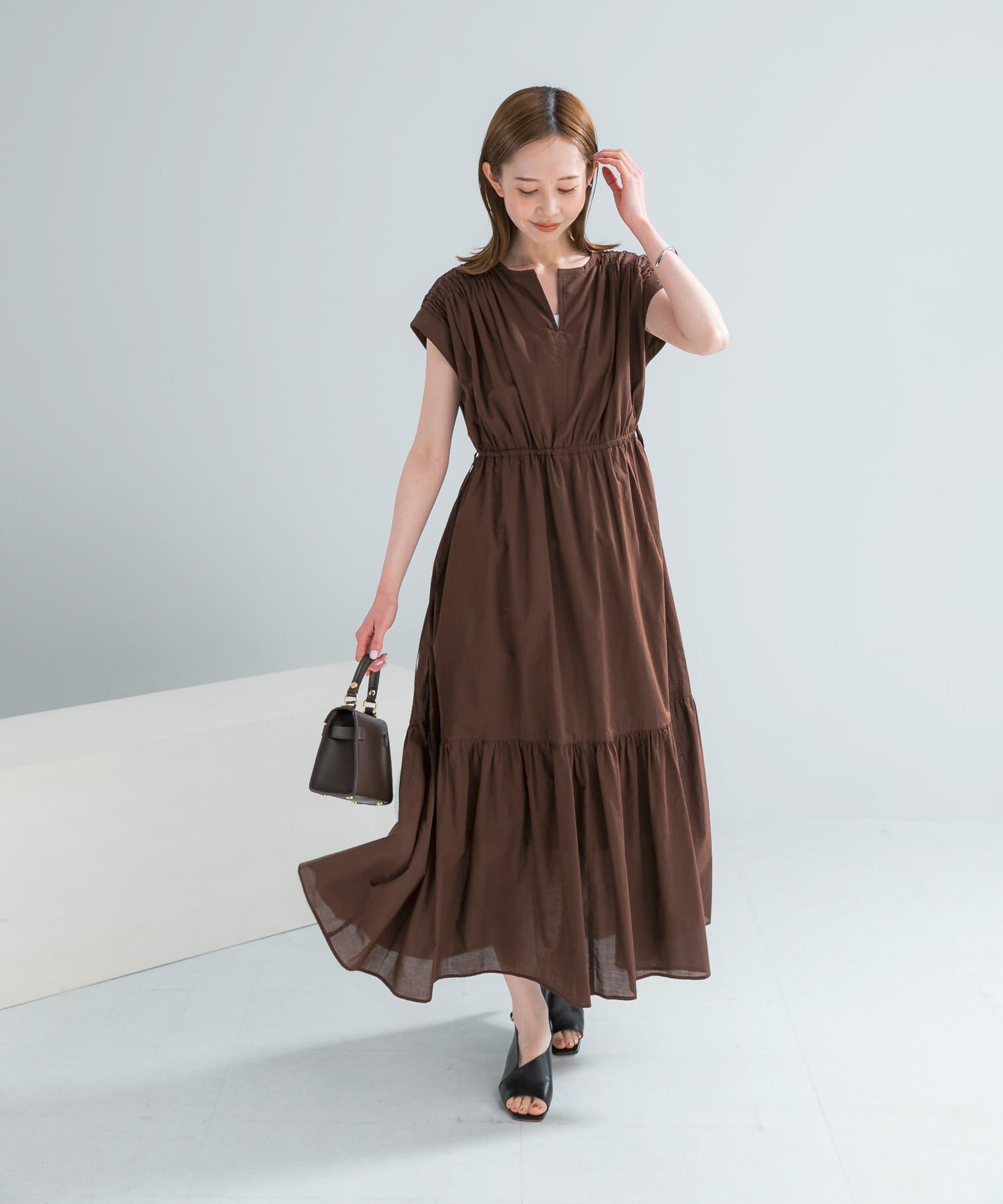 URBAN RESEARCH ROSSO「『WEB限定』コットンボイルワンピース」|ワンピース|