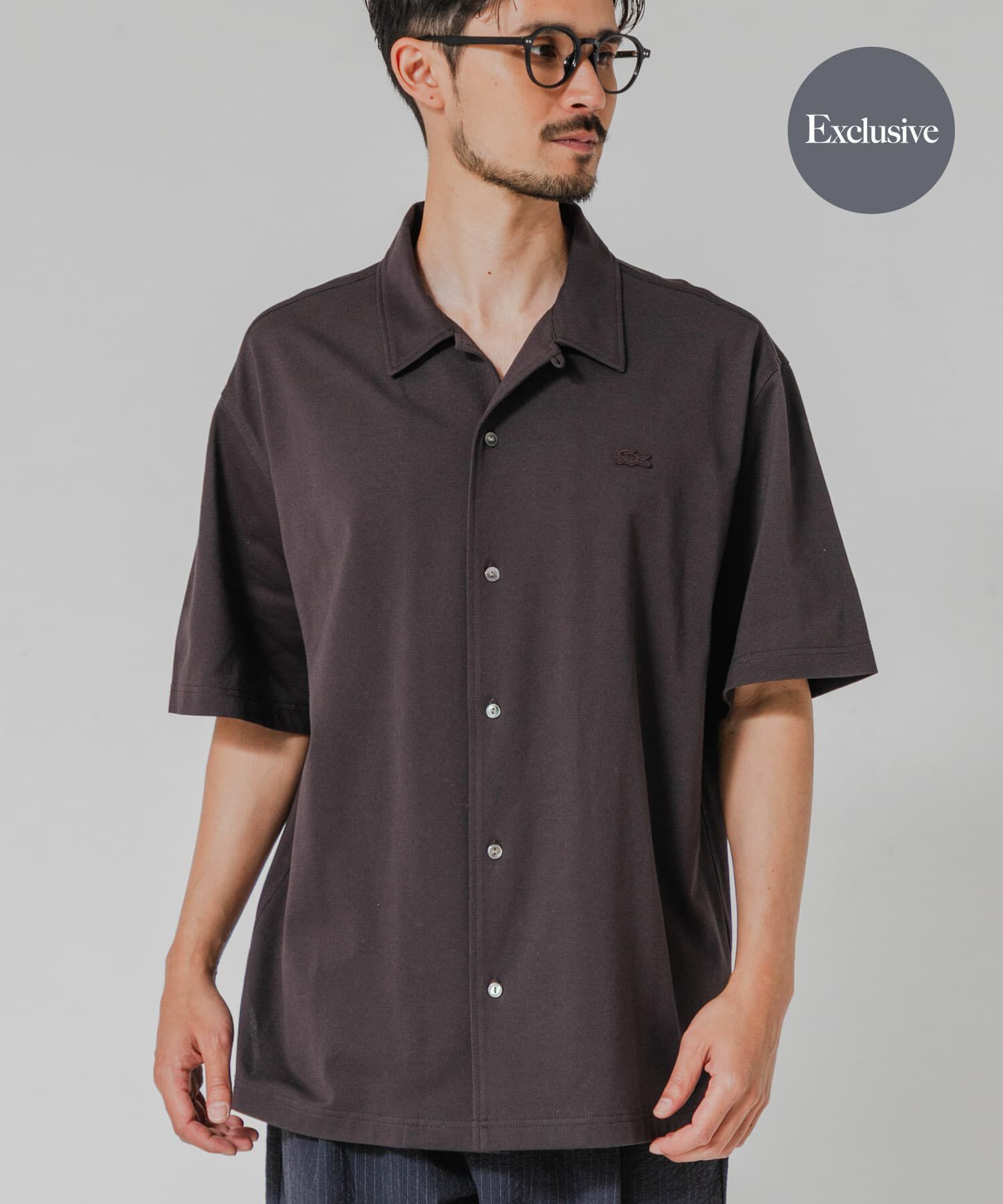 URBAN RESEARCH「『別注』LACOSTE&times;URBAN RESEARCH　FUNCTIONAL PIQUE OP SHIRTS」|シャツ・ブラウス|ブラウン