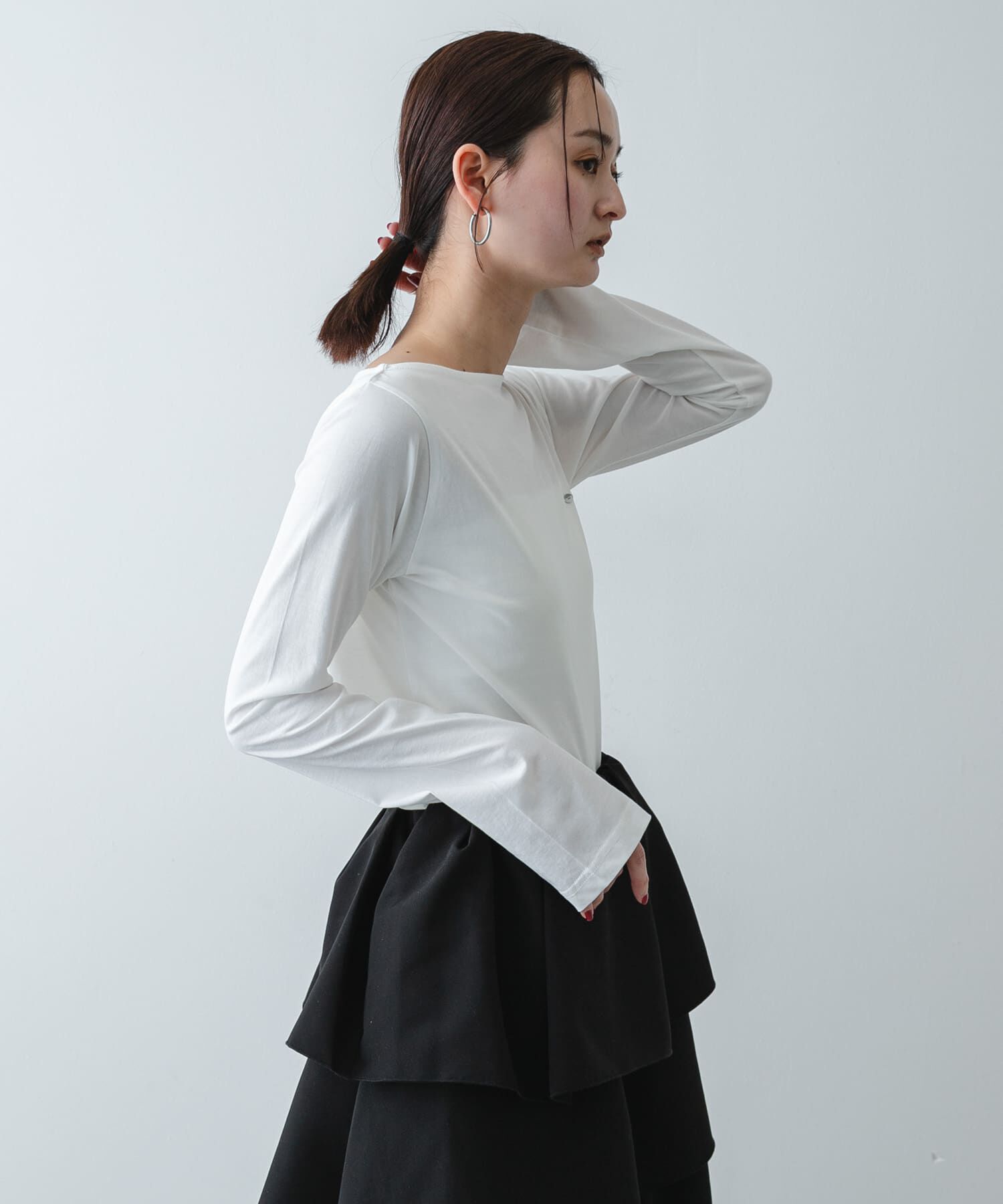 SENSE OF PLACE by URBAN RESEARCH「ストレートボートネックシアーTシャツ」|Tシャツ・カットソー|
