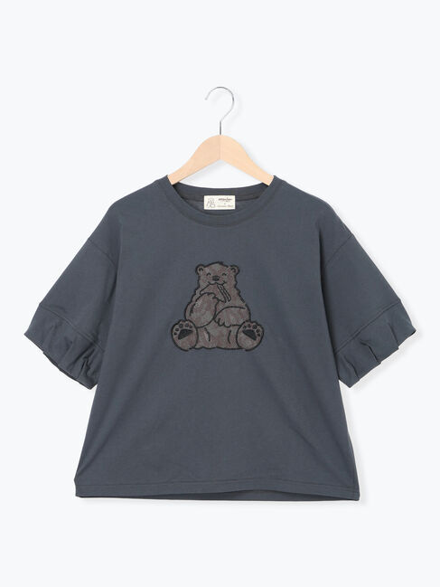 Samansa Mos2「【メルヘン&times;Samansa Mos2】レース貼りTシャツ」|Tシャツ・カットソー|