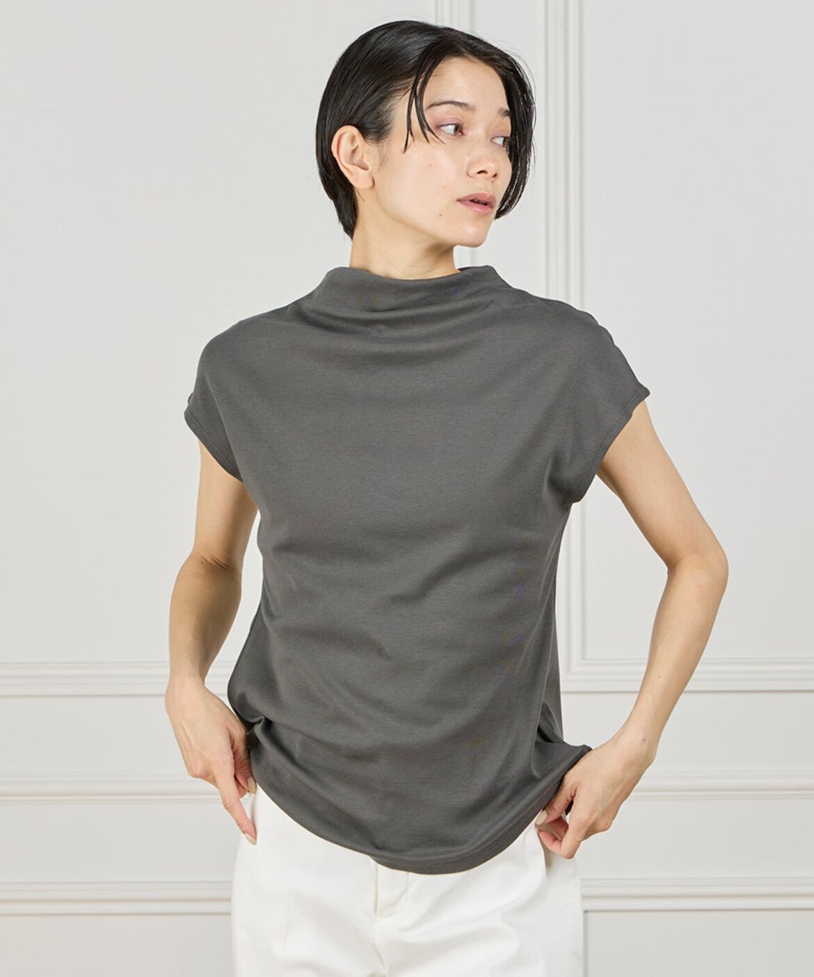 DAY by DAY it&rsquo;s international「ボトルネックカットソー《スビン綿MIXフライス》」|Tシャツ・カットソー|