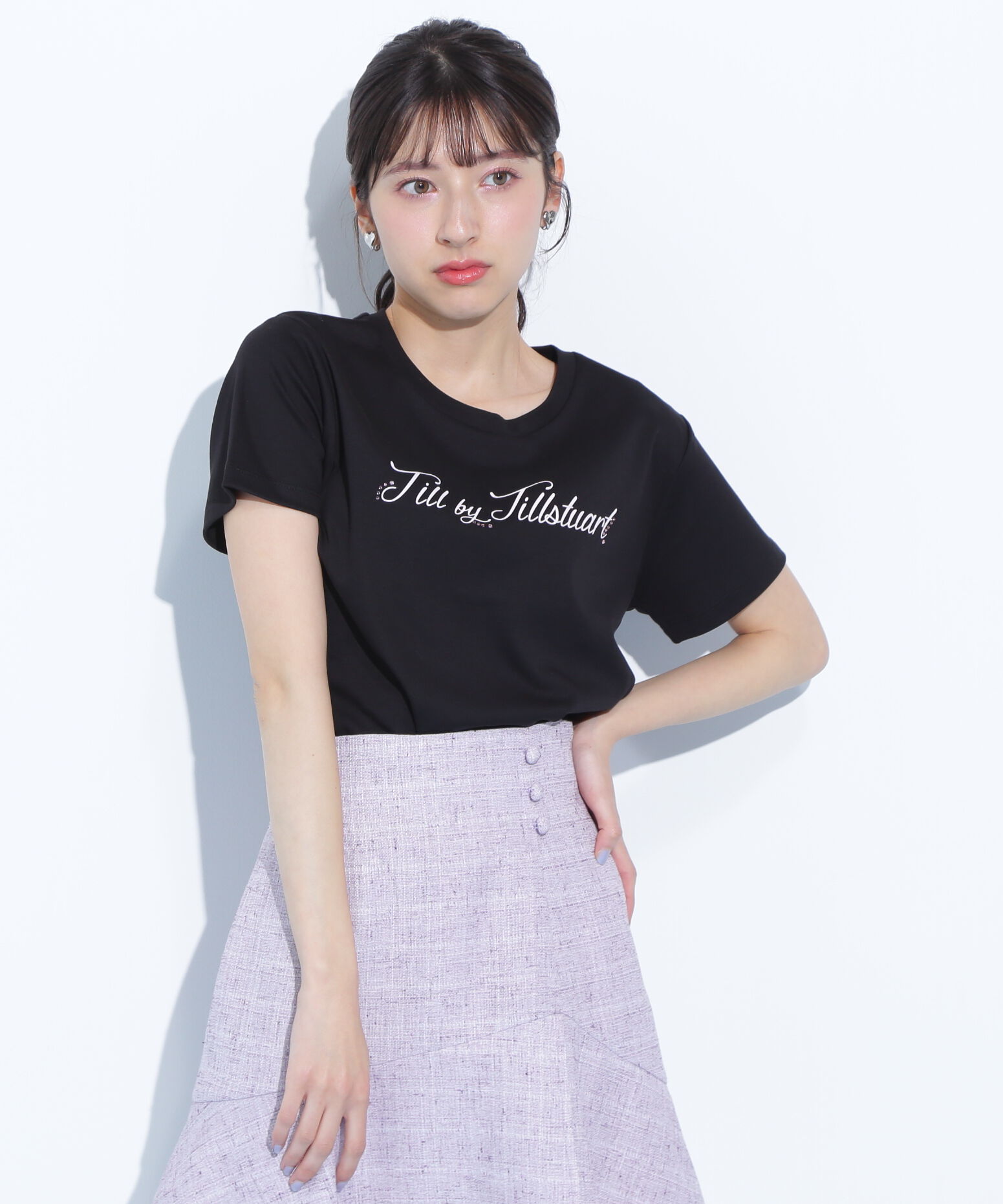  「レタリングロゴTシャツ」|Tシャツ・カットソー|ブラック